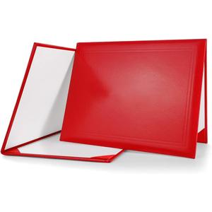 GraduationMall 8.5"x11" Smooth Padded Diploma Cover Certificate Holder Red, 1-Pack