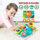 Baby Piano Toy 6 to 12 Months Light Up Music Baby Toys for 6 9 12 18 Months Early Learning Educational Piano Keyboard Infant Babies Girl Toy 1 Year Old Boy Girls Gift