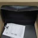 Fire Retardant Large Strong Box, Dual Combination and Key Lock Steel Security Chest Fits Legal Documents & More Flat, Fire Resistant to Safeguard Vitals, 0.43 Cubic Ft, 18" x 10" x 3.5" Interior