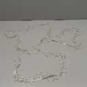 3 Yards Rhinestone Fringe Trim, BetterJonny Silver Irregular Diamond Crystal Ribbon Tassel Chain Fringe Belt Fringe Trim Chain for DIY Jewelry Sewing Craft Clothing Wedding Decoration