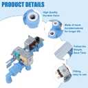 242252702 240531101 Refrigerator Water Inlet Valve Compatible with Frigidaire Kenmore Replacement 240505101 240505102 240508101 240508102 for Frigidaire Water Inlet Valve 