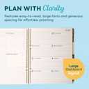 GO BIG Spiral 15-Month Planner, Large Print | Dated April 2026June 2027, easy-to-read font, Big size, 8.5" x 11", Dashboard Layout, Neutral Tile theme