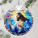 Jesus Christ Ornament, Christmas Ornament, Christmas Decoration, Religious Holiday Decor, Gifts for Christian, Religious Gifts, Gift Exchange, Gift Idea - Pattern A