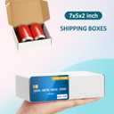 Shipping Boxes 7x5x2 inches Small Mailing Boxes 50 Pack White Cardboard Corrugated Box Mailers