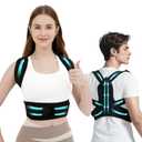 Posture Corrector Back Brace for Women and Men, Shoulder Straightener, Adjustable Back Support Brace, Back Pain Relief – Slouching, Scoliosis, Hunchback, Hump, Thoracic, Spine Alignment – with Adjustable Shoulder Straps, Posture Support. Posture Corrector Back Brace - M (Underbust 28''-34'')
