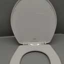 Mayfair Caswell Modern Slow Close Toilet Seat, Durable Plastic, Round, White