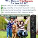 Replacement for LG TV Remote, for All 2019-2025 LG Remote Control for Smart TVs with Voice and Pointer Function, for LG Magic Remote. 