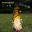 Garden Gnomes Outdoor Decor Solar Gnomes Statue Waterproof for Outside,Lawn,Patio,Garden Gifts for Mom Women,Garden Gnomes for Yard