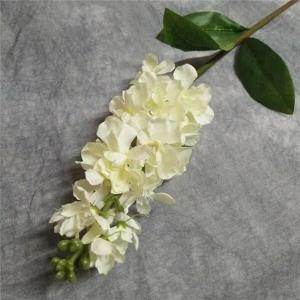 EdricShop 10Pcs Fake Single Stem Violet 25.59" Length Simulation Matthiola Incana for Wedding Home Decorative Artificial Flowers - (Color: Milky White)