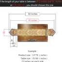 Luxury Velvet Gold Table Runner 79 Inches Long with Vintage Damask Jacquard Design for Dining Room,Living Room,Home Decor,Elegant Beaded Tapestry,Lining (Gold, 1379 inch)