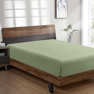 FreshCulture Twin XL Fitted Sheet Only - Hotel Quality Fitted Sheet Twin XL Size - Ultra Soft & Breathable - Brushed Microfiber - Deep Pocket - Cooling Fitted Sheets for Twin XL Size Bed (Sage Green)