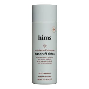 HIMS Dandruff Detox Anti Dandruff Shampoo - Anti Dandruff Shampoo for Dry, Itchy Scalp with Pyrithione Zinc 1% and Argan Oil - Paraben Free, Sulfate Free - Evergreen Mint - 6.4 fl oz