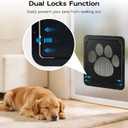 PetPrime Dog Door for Screen Door with Flap Opening 1214 inches,Lockable Auto-Close Magnetic Large Pet Door for Dogs,Suitable for Sliding Screen Door,Easy Install,Large
