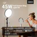NEEWER Basics 13" 45W Large Ring Light with 66" Stand, 3000K-6500K, BR45B