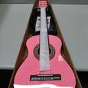 30" Wood Classical Guitar with Case and Accessories for Kids/Girls/Boys/Beginners (Pink)