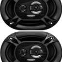 Sound Storm Laboratories EX369 6 x 9 Inch Car Audio Door Speakers - 300 Watts (per Pair), Coaxial, 3 Way, Full Range, 4 Ohms, Car Speakers