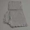 Throw Pillow Covers 22x22 Set of 2 Striped Fringe Pillow Cover Farmhouse Cushion Covers with Tassel Neutral Boho Pillows Decorative Square Pillowcase for Couch Sofa Bed, Grey