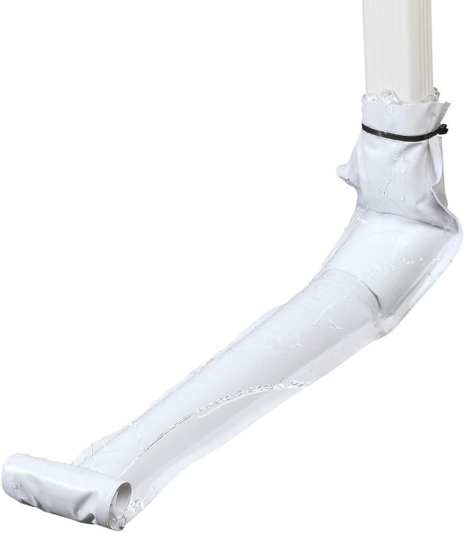 Vinyl Downspout Gutter/Drain Extension, 46 Long (White)