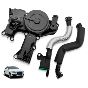 06H103495B PCV Valve Engine Crankcase Vent Oil Separator Breather Hose 3Piece Replace 06H103495AB, 06H103495AH Compatible with Audi A3 A4 A5 Q5 TT VW Beetle CC Jetta Passat Tiguan 1.8 2.0TSI