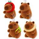 Amazon.com: 4 Pack Capybara Plush Keychain,Capybara Stuffed Animal Toys,Cute Capibaras Peluches Keychain for Backpacks,Claw Machine Prizes Birthday Gifts for Girls Boys Christmas Stocking Stuffers for Kids : Toys & Games