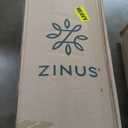 ZINUS 12 Inch King Green Tea Memory Foam Mattress [New Version], Fiberglass free, Medium Firm Feel, Zoned Pressure Relief, Certified Safe Foams & Fabric, Mattress in A Box (White)
