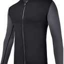 REALON Wetsuits Top Jacket Women Men 2mm Neoprene Long Sleeve Shirt 3mm Front Zipper Vest Wet Suit Keep Warm for Adult Youth Kids Diving Surf Swim Water Sports L