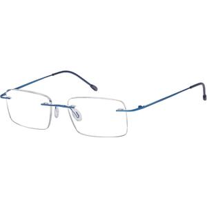 Eyekepper Frameless Reading Glasses for Men Reading - Rectangle Rimless Reader Eyeglasses Blue +3.00