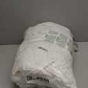 MooMee Bedding Sheet Set 100% Washed Cotton Linen Like Textured Breathable Durable Soft Comfy (Solid Off White, Queen)