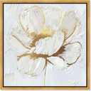 Goddess Floral Canvas Print Botanical Wall Art by Art Remedy, Gold Frame, 40 x 40, 41"L x 41"W