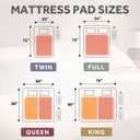 Sunbeam Electric Heated Mattress Pad Soft Cozy Fabric Fast Heating 12 Heat Settings 12-Hour Auto Shut-Off Deep Pocket Skirt Machine Washable King 80" x 76" (White Non-woven)