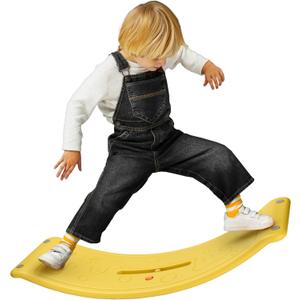 Dazmers Balance Board - Wobbler Balancing Board for Kids - Balance Board Toddler - Rocker Practice Balance - Trainer Board Toy for Toddler and Teens - Physical Exercise for All Ages (Yellow) Dazmers Balance Board - Wobbler Balancing Board for Kids - Balance Board Toddler - Rocker Practice Balance - Trainer Board Toy for Toddler and Teens - Physical Exercise for All Ages (Yellow)