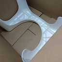 Squatty Potty Simple Curve Bathroom Toilet Stool 7" White