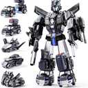 5-in-1 Transform Toys for Boys 4-6, Ideals Gifts for 3 4 5 Year Old Boys, Easy DIY Assembly, Toys for Boy, 3 4 5 6 Year Old Boy Birthday Gifts, 3 4 5 Year Old Boy Toys, Magnetic Robot Toys For Kids
