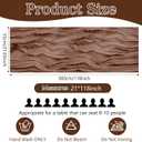 6 Pack Cheesecloth Table Runner 20 x 120 Inch Brown Boho Gauze Cheese Cloth Table Runners 10 FT Long Rustic Sheer Table Decorations for Wedding Party Baby Bridal Shower Birthday Holiday Home