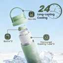22oz Breast Milk Cooler Bottle Portable Milk Cooler for Breastmilk, 360 Total Cooling for 24 Hours; Breastmilk Chiller with 2pcs Baby Bottles | Breastfeeding Essentials, BPA Free