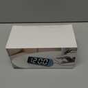 Netzu Digital Alarm Clocks for Bedrooms, Loud Alarm Clock with Dual Alarms, Bold Digits, 5 Dimmers, 4 Volumes, Snooze, Bedside Clock for Deep Sleepers Kids Teens Seniors, Plug in Clock, Easy to Set (Black-blue)