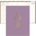 bloom daily planners 2026 Monthly Planner Calendar Book (January 2026 - December 2026) - Large 9” x 12” Floral Agenda Schedule Organizer - Gold Floral Stamp