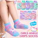 Welwoos Baby Girls Boys Toddlers Grips Socks Kids Non Slip Anti Skid Ankle Cotton No Show Socks with Grippers (for ages 1–2)