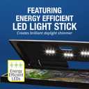 Tetra LED Aquarium Hood 20 in x 10 in, Low-Profile Fish Tank Cover with Hidden Lighting