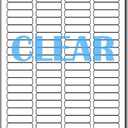 Crystal Clear Return Address Labels for Laser Printers - 1/2" x 1 3/4" - 80 per Sheet - 800 Labels