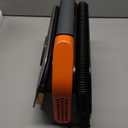 ETENWOLF VORTEX S6 Tire Inflator Portable Air Compressor for Heavy-duty Vehicle, Cordless Air Pump for Car & Inflatables with 19200 mAh Battery, 100% Duty Cycle & Dual Cylinder Bike Pump, Vivid Orange