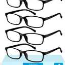 Gaoye 5.0 Multi Pack Reading Glasses - Blue Light Blocking Lenses, TR90 Frames, UV400 - Eyeglasses with Clear Vision