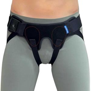 Inguinal Hernia Belt for Men & Women with Quick-release Locking Buckle Adjustable Double-Sided Support with 2 Removable Pads, Breathable support Truss for Groin strain & Pain Relief (Medium)