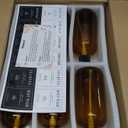 TBWIND 12 Pack Amber Glass Bottles 16oz with Pump Dispensers, Refillable Empty Pump Bottles for Bathroom, Kitchen, Shampoo, Soap, Lotion Includes 2 Funnels & 12 Labels