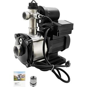 0.47HP, 42PSI, 20.25GPM, Water Pressure Booster Pump for House, 115V, 1" NPT, Constant Pressure and Low Noise for Home Water Pressure, Booster, Irrigation (350W)