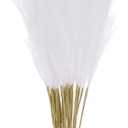 MECCANIXITY 20pcs Dried Faux Pampas 21 Inch Artificial Fake Fluffy Pampas Decor for Fall Home Vase Floor Table Wedding Decorations, White