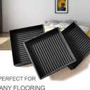 Yelanon Non Slip Furniture Pads for Hardwood Floors -8 Pcs 3” Furniture Coasters Cups, Anti Skid Furniture Grippers Rubber Feet, Floor Protectors for Furniture Bed Couch Stoppers Black