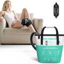 Cold Therapy Machine w/Timer, Compact and Portable Ice Machine for Knee After Surgery, Knee Replacement Recovery System, Cryotherapy Pain Relief w/Compression Pad for Shoulder, Hip and Ankle