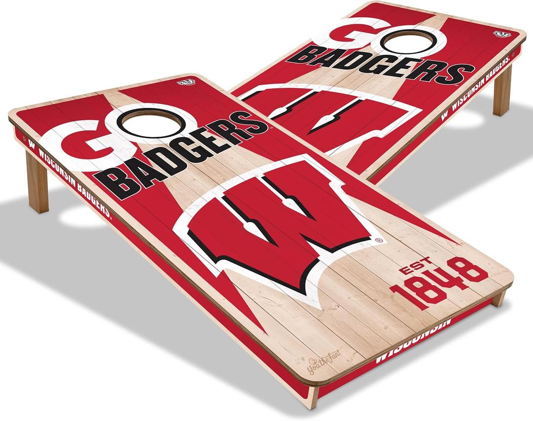 YouTheFan NCAA 2 x 4 Professional Wood Cornhole Game (Team Colors)