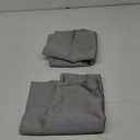 The White Petals Set of 2 Art Silk Pillow Covers, Plain Cushion Cover, Solid Color Silver Grey Throw Pillow (18x18 Inches)